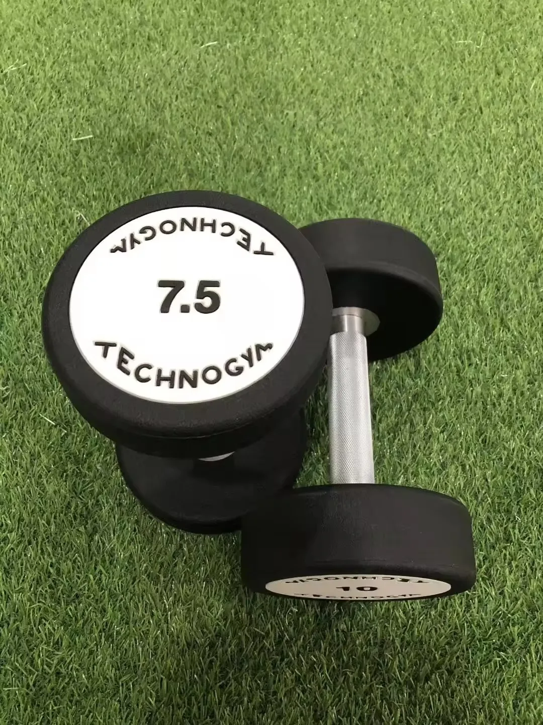 Hot sale dumbbell with technogym logo gym dumbbell rubber dumbbell