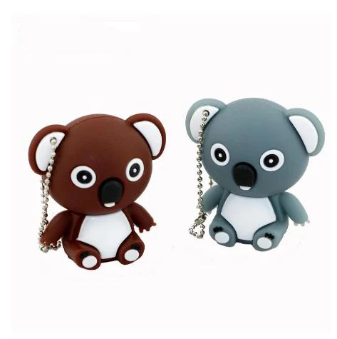 Лидер продаж мультфильм милый коала USB флэш-накопитель 2,0 1 Гб 2 ГБ 4 ГБ 8 ГБ ПВХ флэш-накопитель 3,0 медведь 64 ГБ 32 ГБ оперативной памяти, 16 Гб встроенной памяти, Usb флеш-накопитель