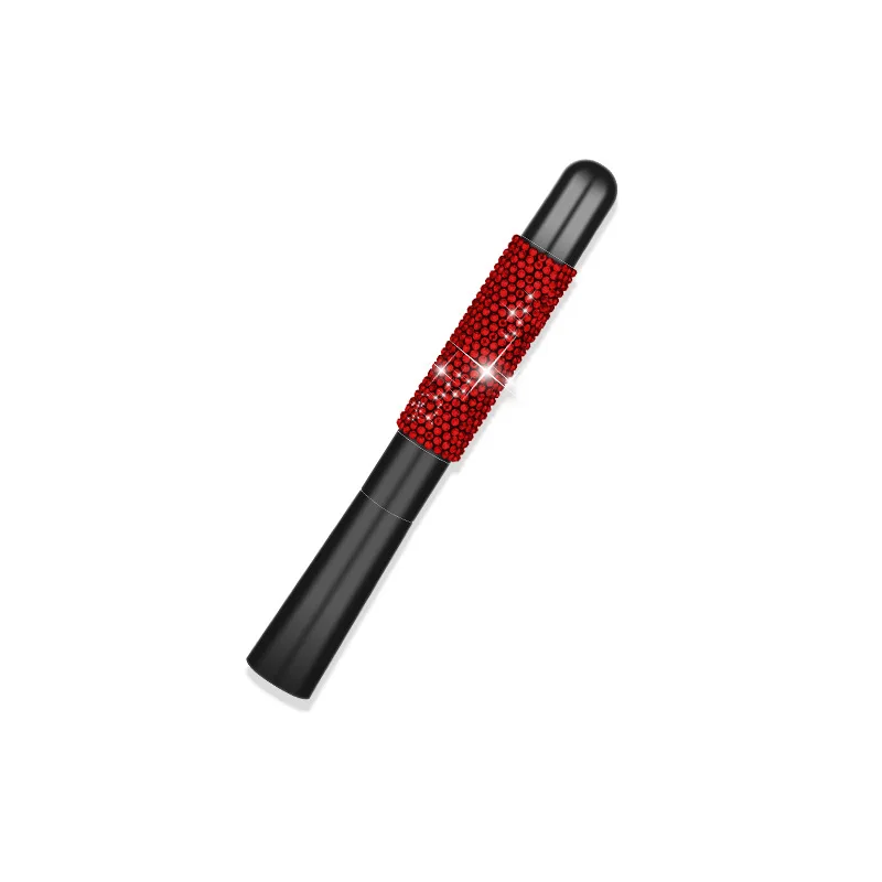 Bling Bling Crystal Auto Car Roof Antenna Decoration 12cm Wireless Aluminium Antenna with Signal for Universal Car