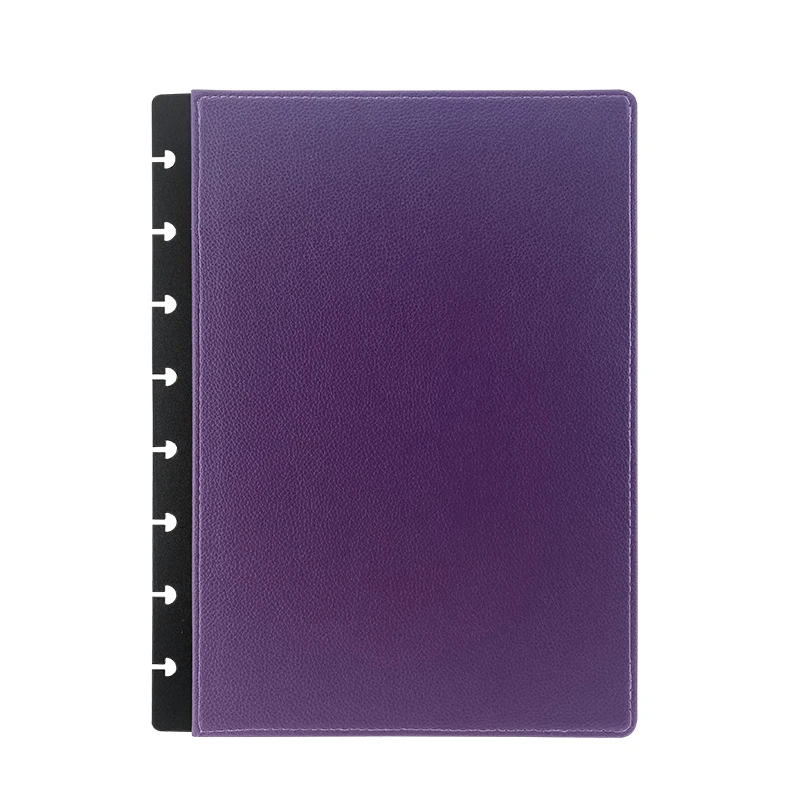 Custom A5 leather cover for Disc Ring Binding Daily Notebooks Planner