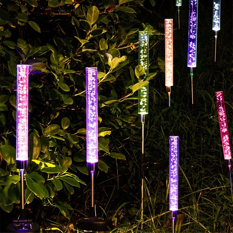 Solar IP65 Waterproof Lawn Light Solar Floor LED Landscape Plug Light Ground Lamp Solar Reed Lantern Garden Lights