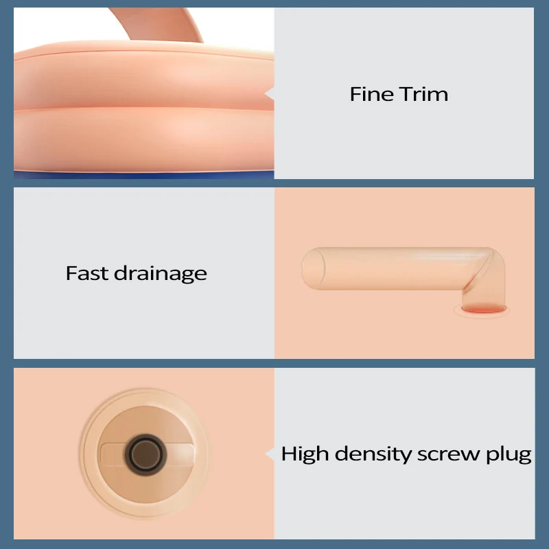 New Family Large Size Paddling Inflatable PVC Swimming Pool Outdoor Automatic  Tanning Tub Rectangular SPA Water