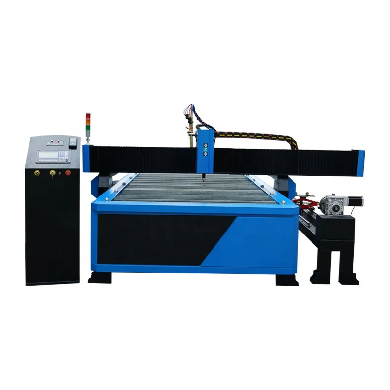 Gantry Cnc Pipe Plasma Cutting Machine 60amp Table Type Steel Tube Cutter