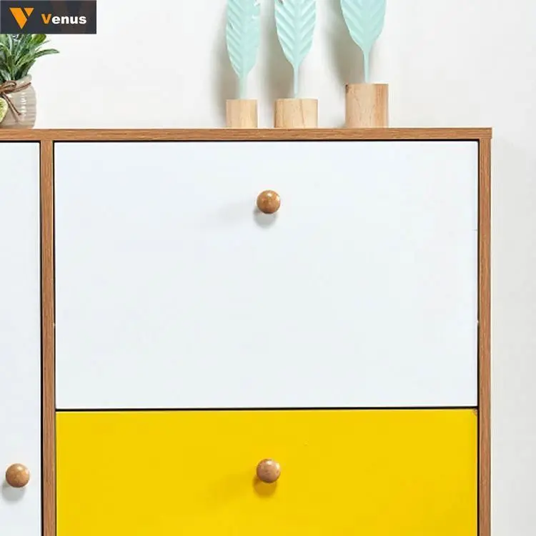 Luxury durable thin wooden shoe cabinet white shoes raks cabinet closed shoe rack