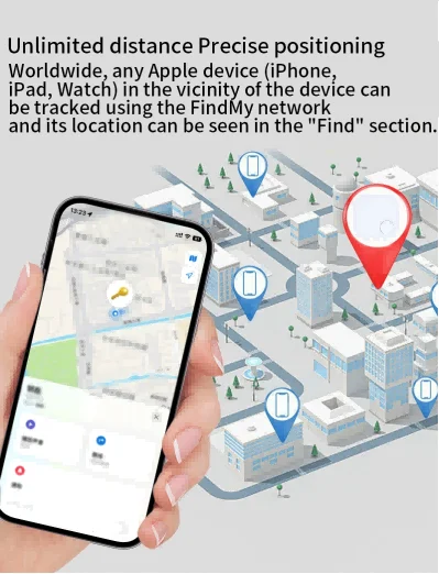 Customized logo Smart GPS Tracker Mfi Finder Appling Pets Location Dog GPS Trackers For Airtags Iphone Ipad Macbook