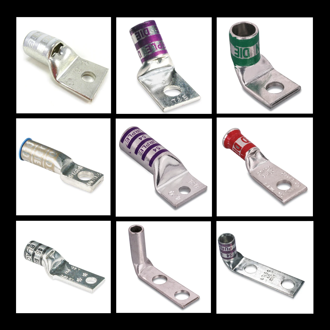 High Quality Copper terminal Tinned Copper Cable lugs Battery Terminals Copper Cable Lugs