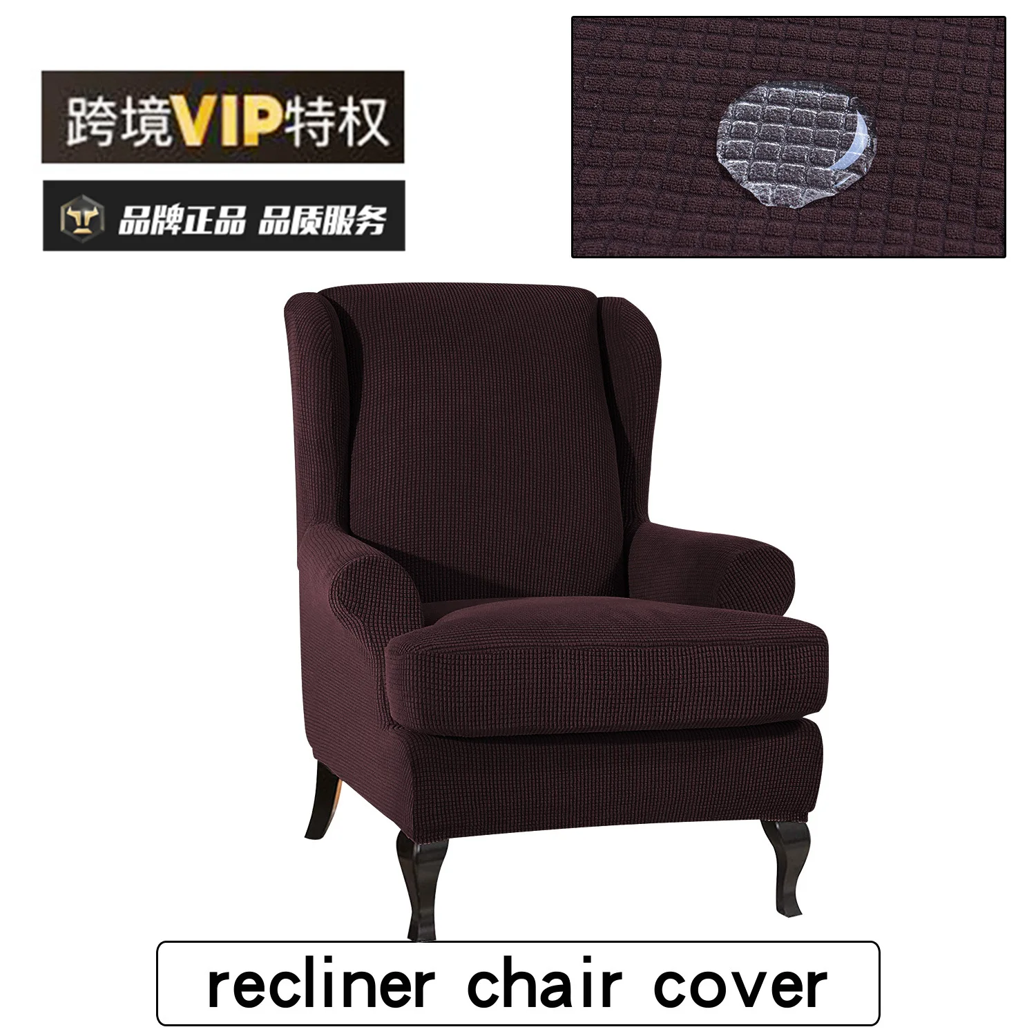 High Quality Living Room Elastic Spandex Sofa Cover Waterproof Solid Stretch Jacquard Sofa Slipcover