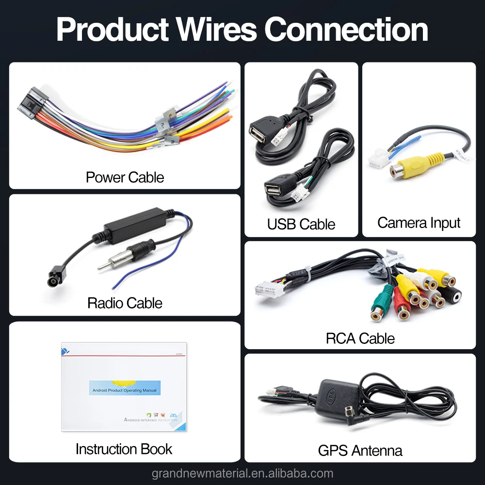 Grandnavi 9' 4+64G 2 Din Cooling Fan High Quality DSP Universal Screen Car Radio Multimedia Video Player Gps Car Stereo Radio