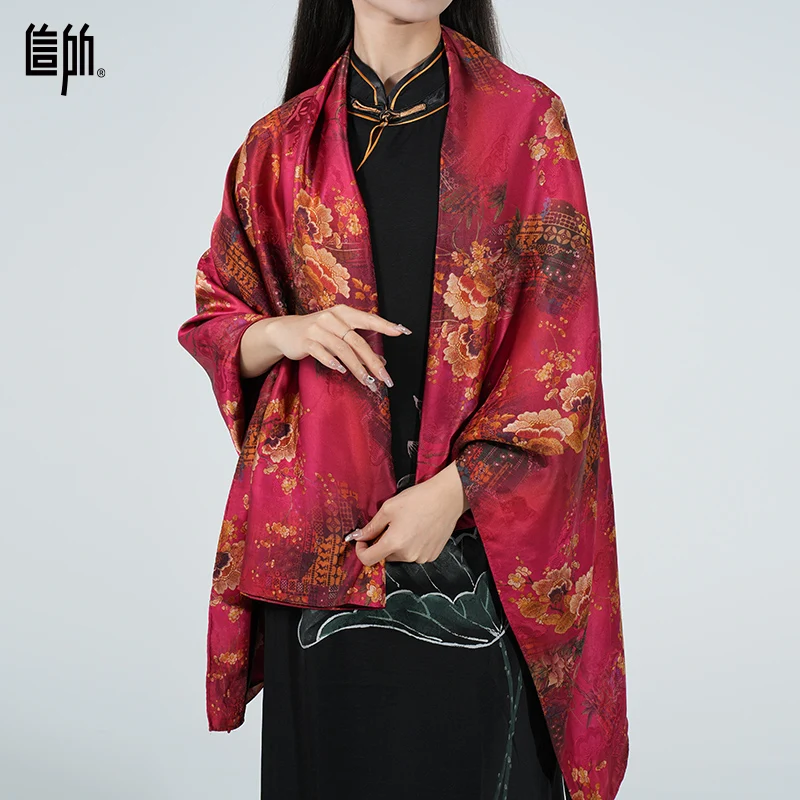 Manufacture Custom Silk Scarf Designer Printing Printed Women Ladies Square Twill Silk Scarves