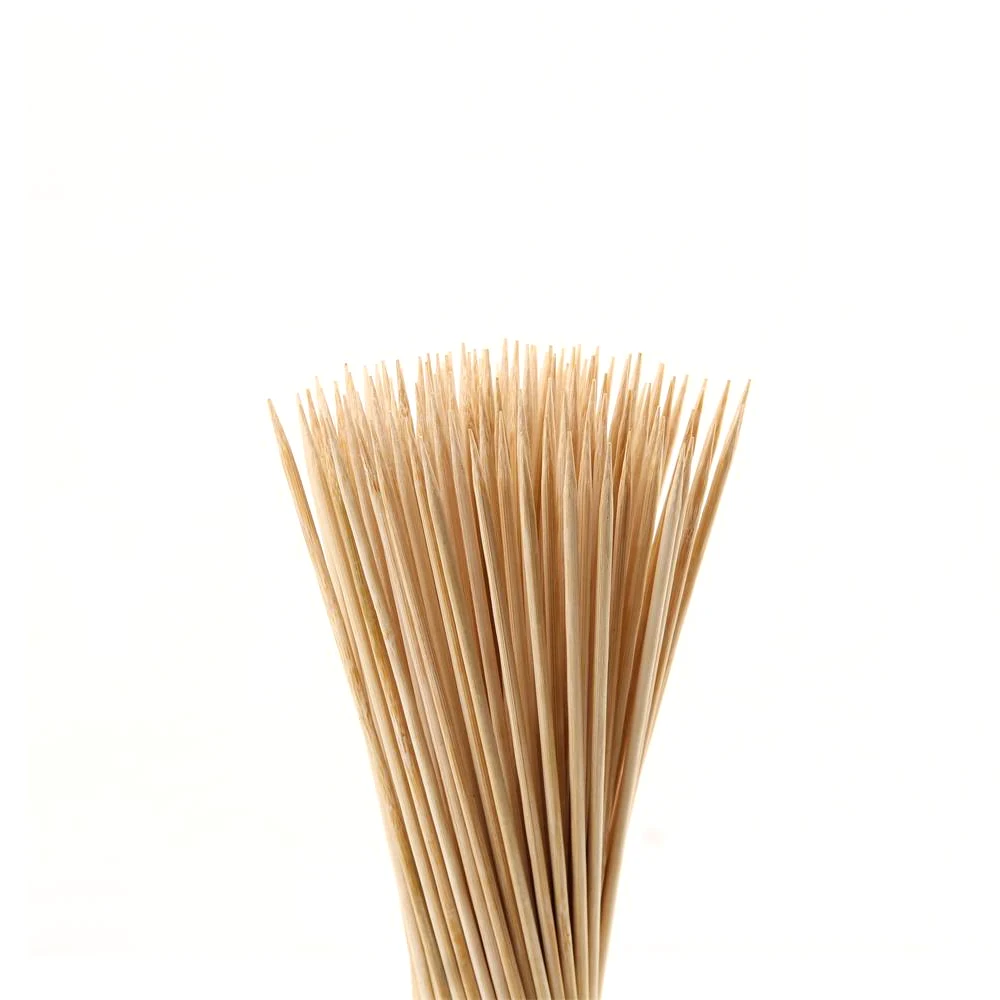 
Produce 100% natural bamboo barbecue skewers food meat skewers 