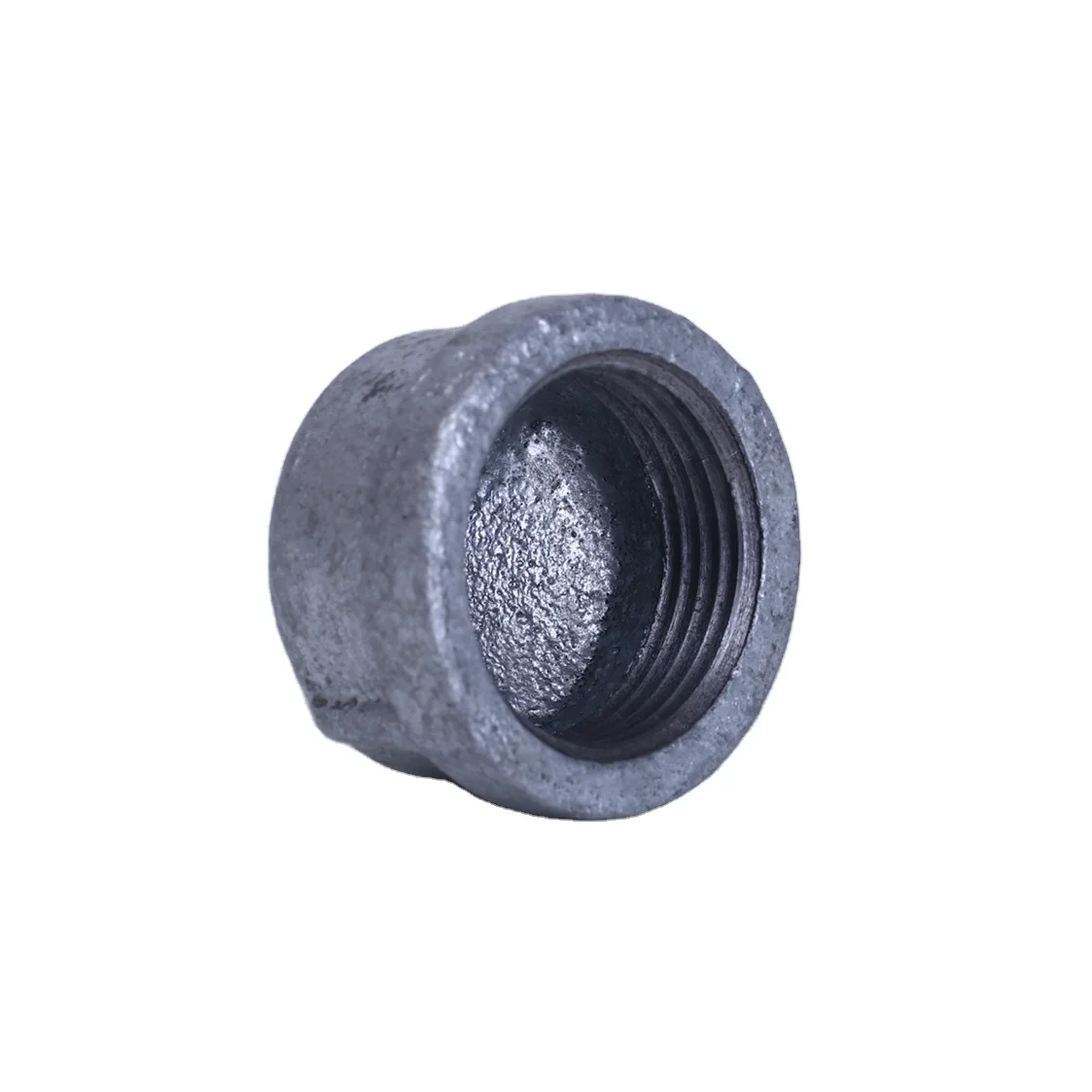 Galvanized and Black Malleable Iron Cast Pipe plug for Steampunk Vintage Shelf Bracket DIY Plumbing Pipe Decor Furniture