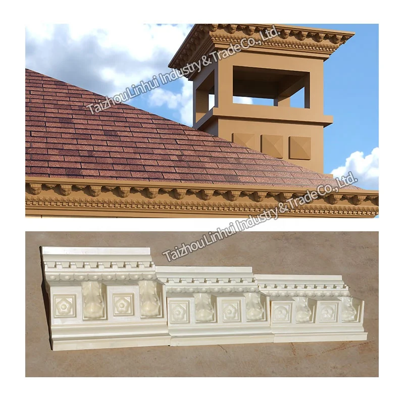 plastic mould cornice Moulding cast in place decorative Roof board Molds Eaves Molding cement concrete Exterior Wall Line moulds