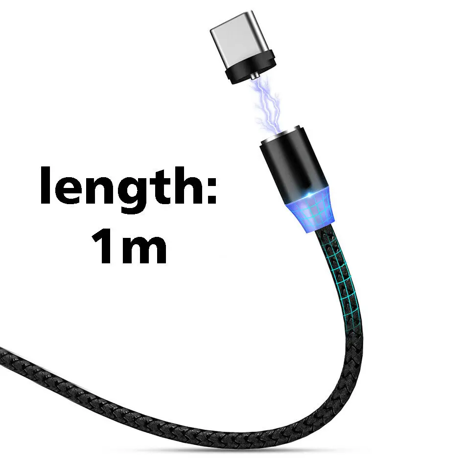 Горячая Распродажа 3 в 1 Магнитный 3A кабель для быстрой зарядки Micro Usb Type C передачи данных телефона Samsung Android