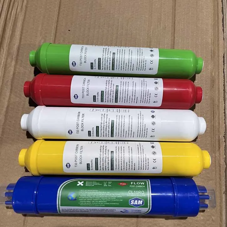 Reverse Osmosis System T33  Post Coconut Activated  Carbon Water Filter Cartridges