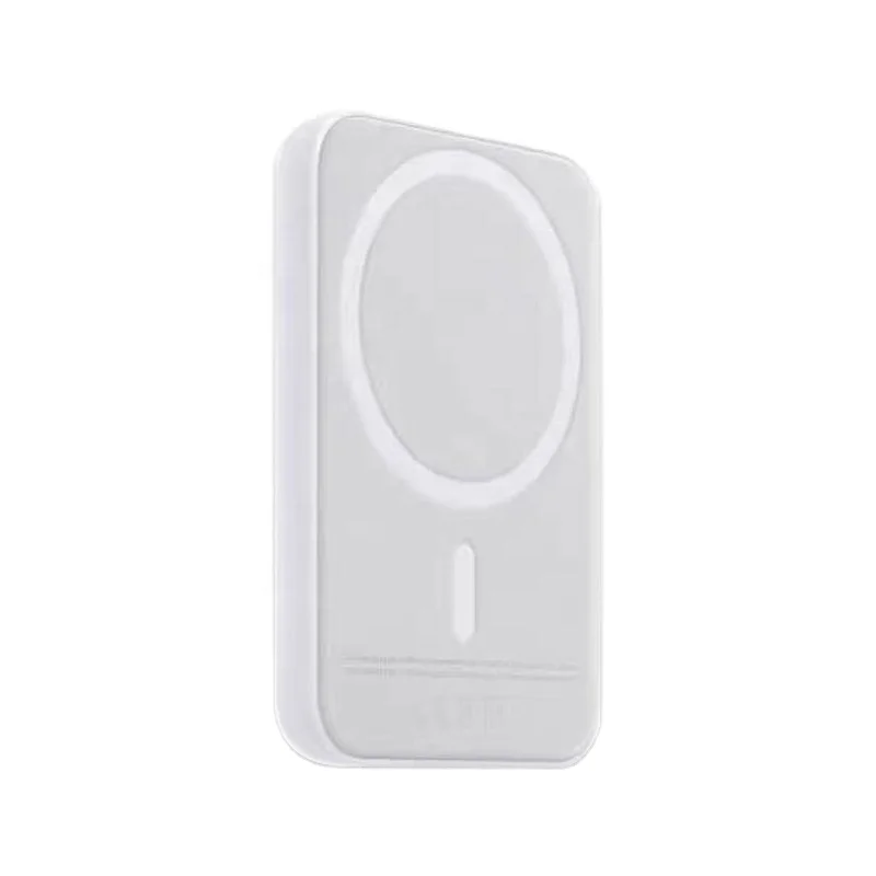 
 Mag-safe 5000mAh Магнитная Мобильная мощность совместима с Ap-ple 12 Power Bank мобильный беспроводной внешний аккумулятор  