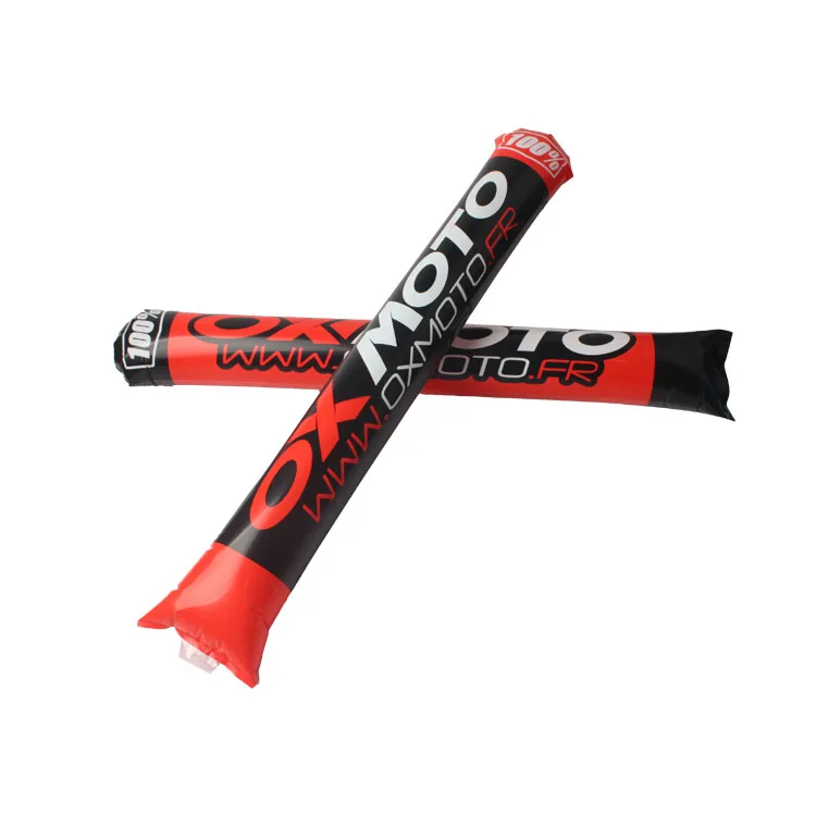 Custom Printed Long Balloon Thunder Stick Bam Bam Inflatable Cheer Sticks For Games Concerts