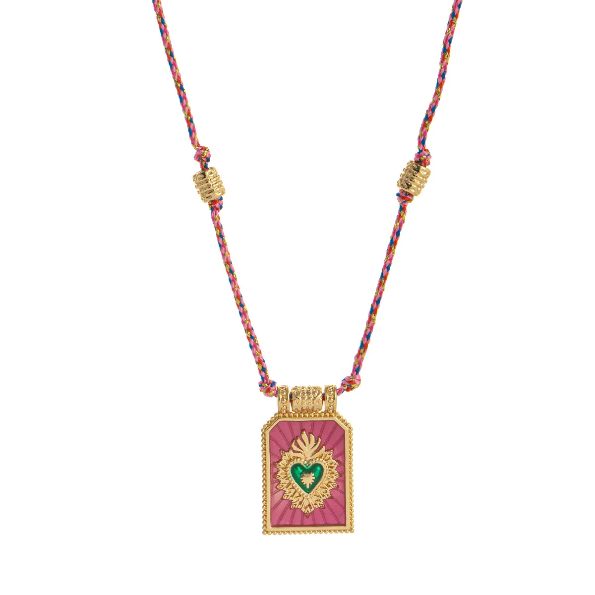 17 Style Colorful Rope Tarot Ins Simple Gift Jewelry Copper Decoration Necklace