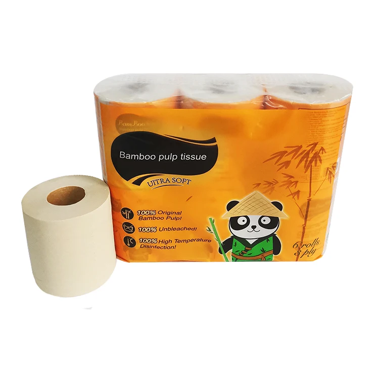 Sinopec Group High quality cheap 100% virgin bamboo pulp white toilet paper custom 2ply 3ply product