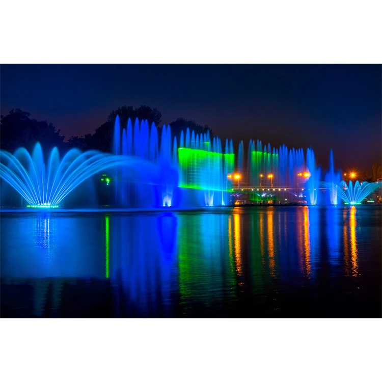 Outdoor Garden Pool Water Laminar Jumping Jet Fountain Musical Dancing Water Fountain Price