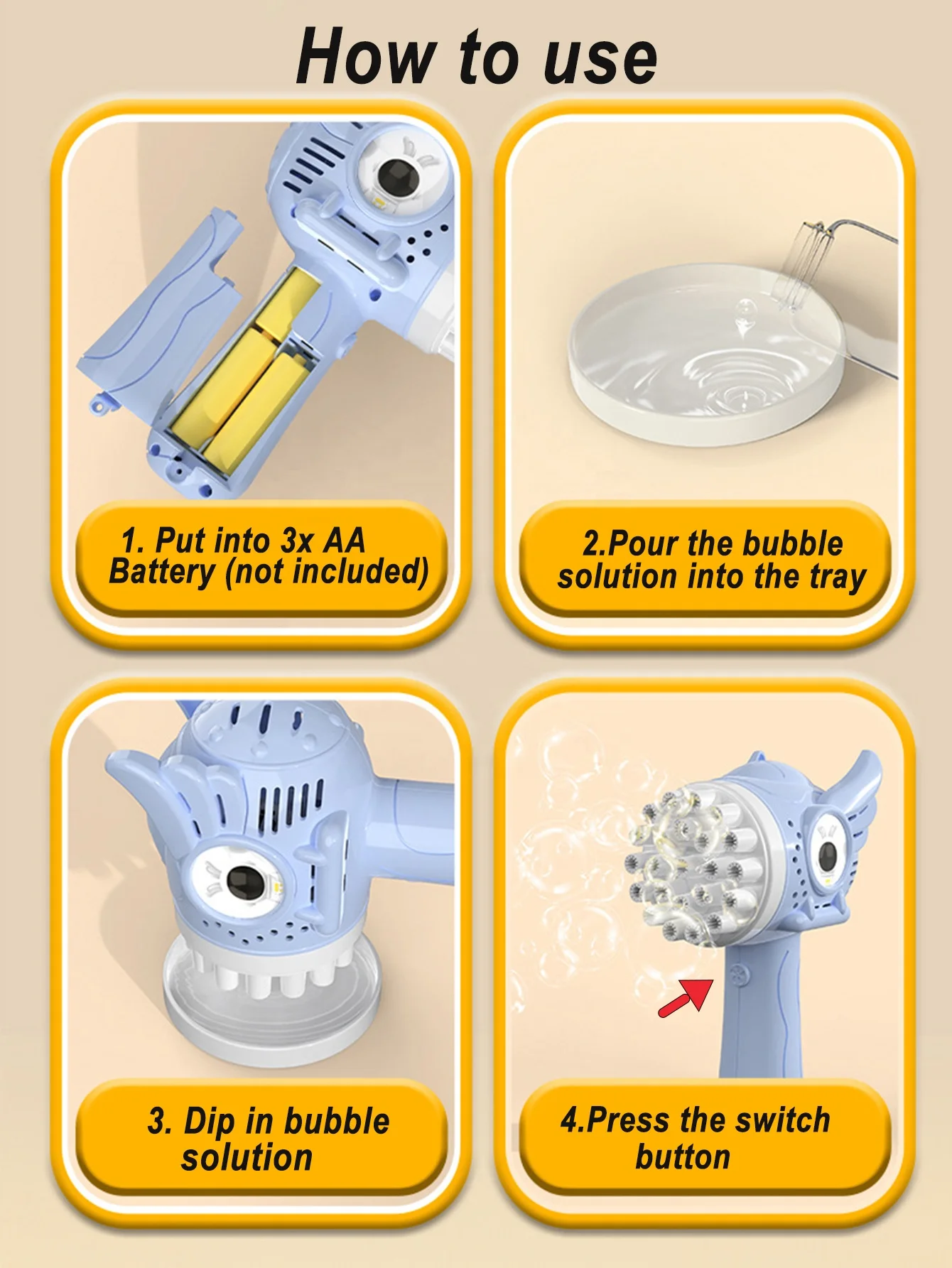 LONGXI summer fun outdoor activity 23 holes electric bubble gum machine bubble kids toy cartoon Angel wings bubbles for kids