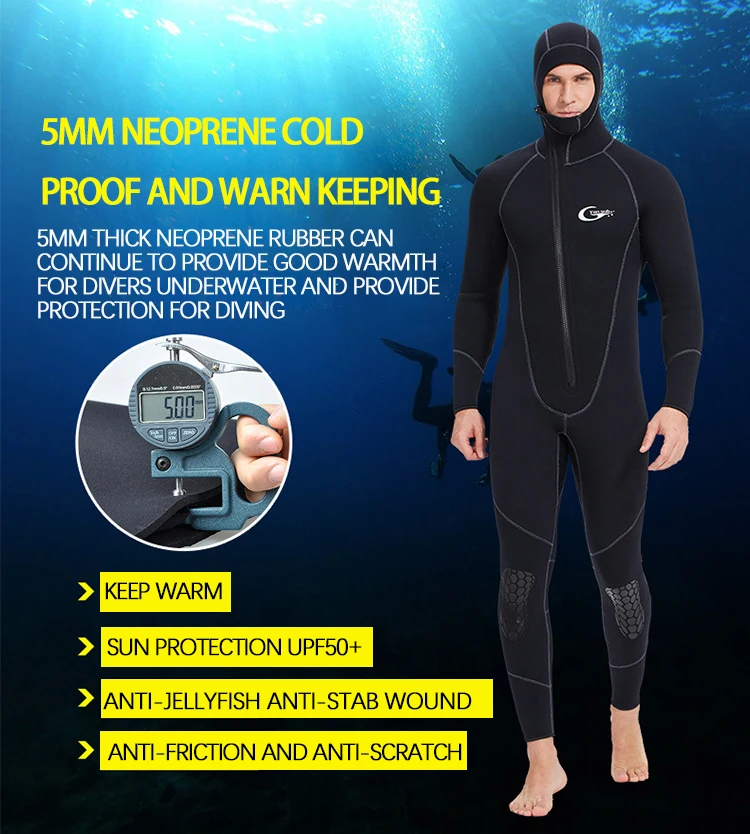 Мужской черный купальник для дайвинга с длинным рукавом, пользовательский купальник для серфинга и дайвинга, плиссированный купальник