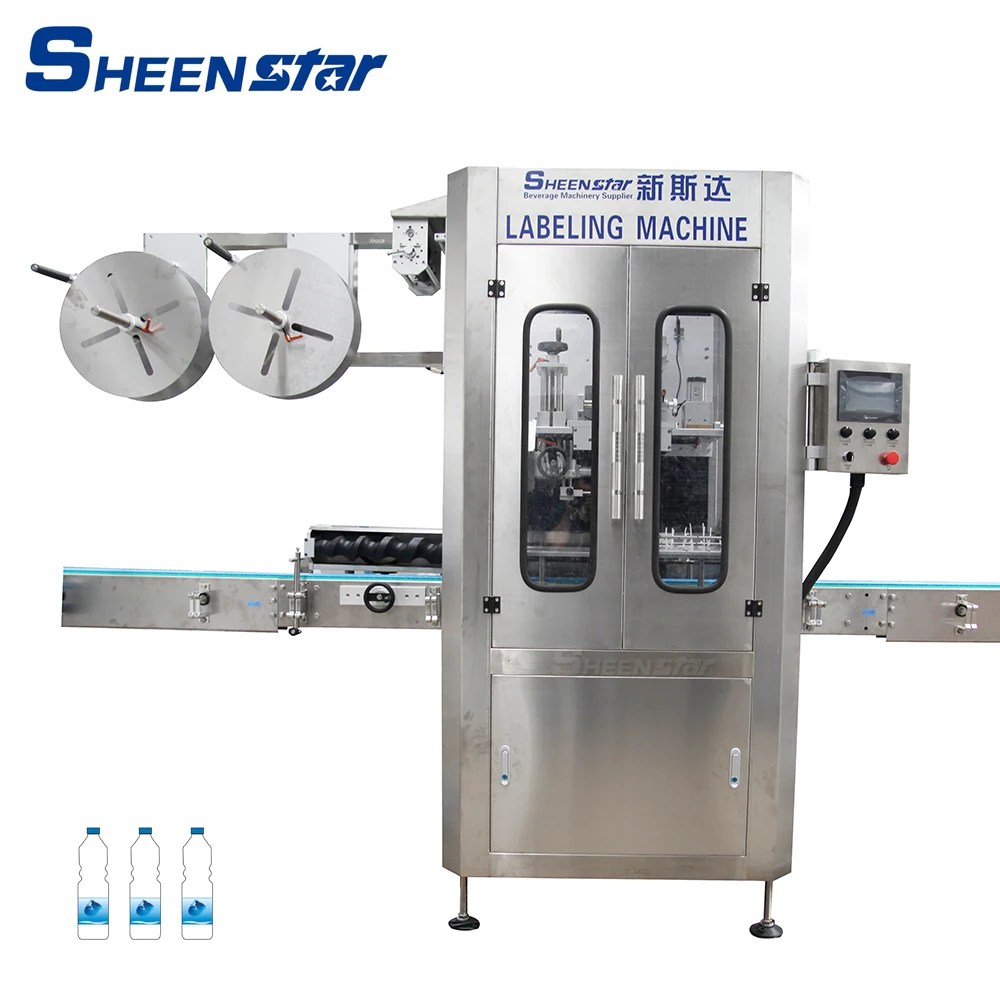 Super September Plastic Bottle Label Sleeve Shrink Labeling Machine
