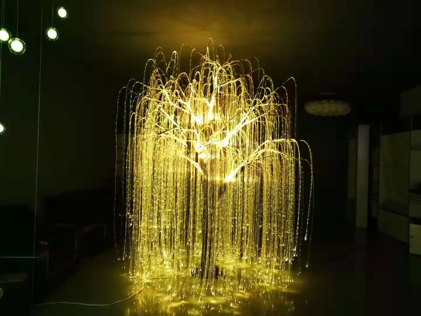 Custom christmas holiday decoration fairy lamp  fiber optic string led tree light