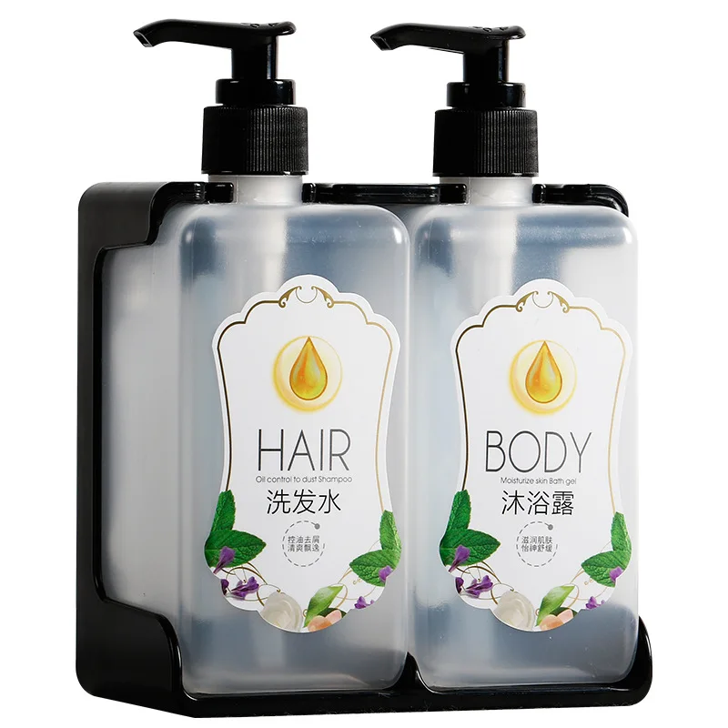 Hotel  Soap Pump Bottle Holder Dispenser Wall Mounted Bracket