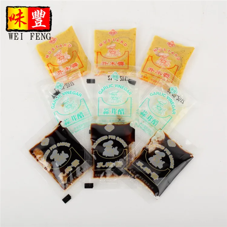 Factory Chinese Guangdong Restaurant Paste Small bag 8ml mini package Roasted Pig sauce sachet