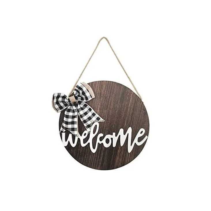 Домашний милый домашний Знак Приветствия для фермерского дома деревенские деревянные дверные вешалки декор для крыльца наружный подвесной вертикальный знак