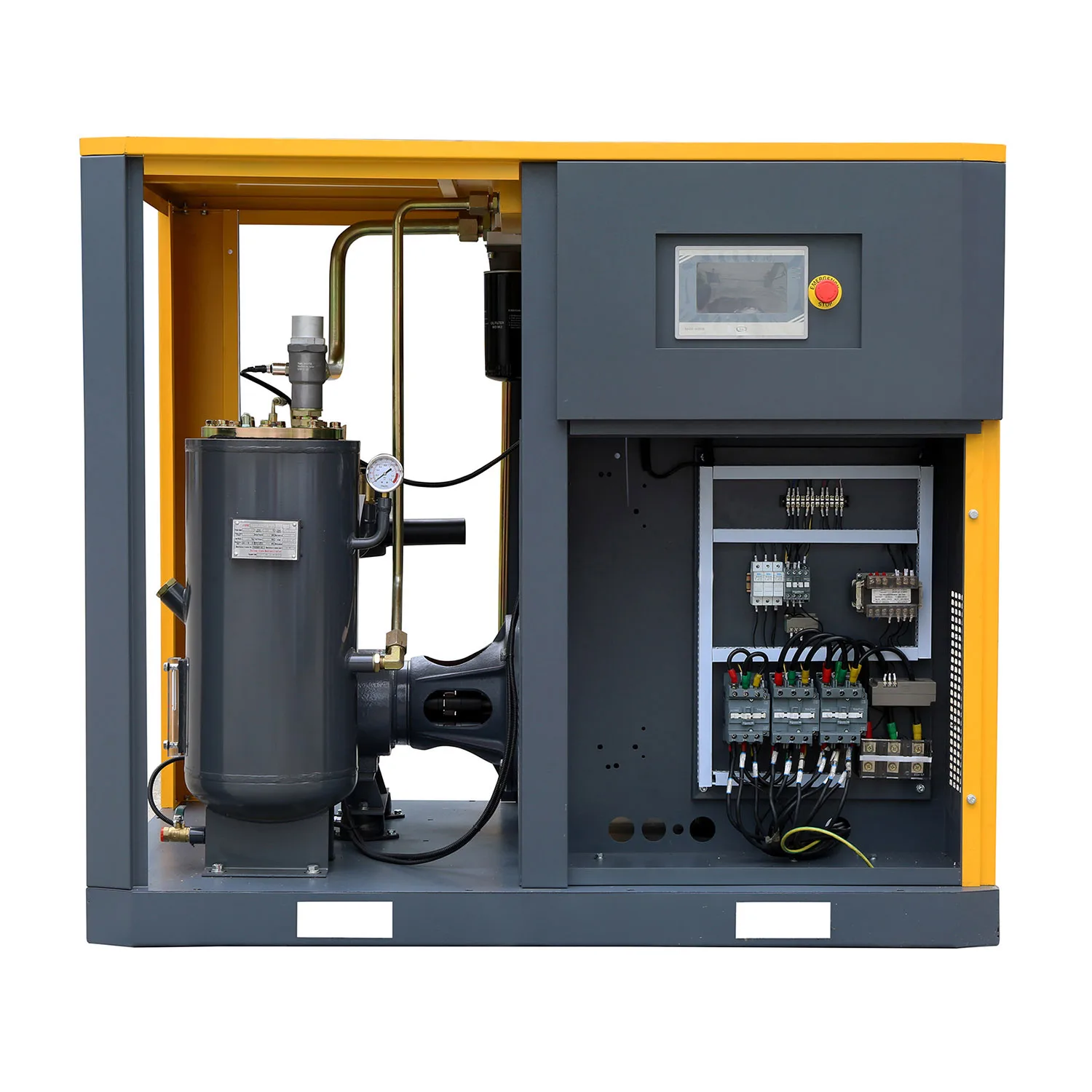 Best Sell 7.5KW 15KW 22KW 37KW PM VSD screw air compressor 50horsepower with dryer small
