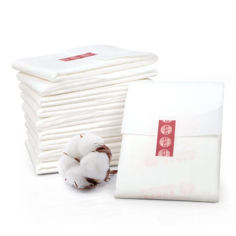 
Простая в эксплуатации мягкая хлопчатобумажная менструальная прокладка, натуральная женская гигиеническая прокладка 