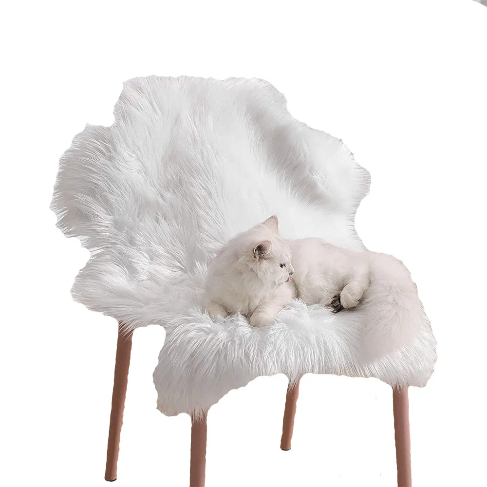 China factory wholesale decorative Bedroom Fluffy Rug long faux fur Area Rugs Shaggy carpets For Livingroom