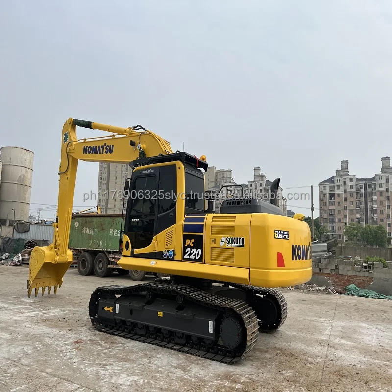 Pc220 KOMATSU Подержанный PC200-8 Komatsu японский оригинальный экскаватор PC200 для продажи