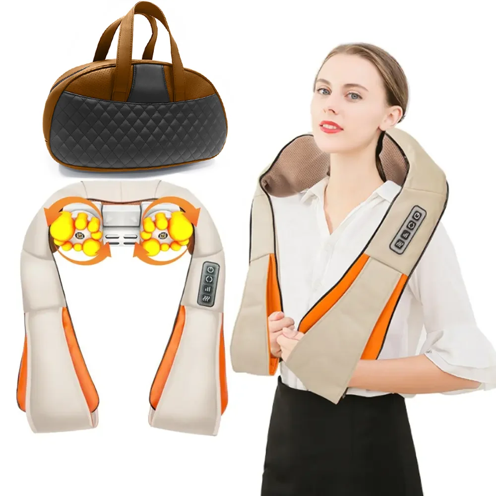 2024 new version chip neck and shoulder massage With Heating function and top stronger motor