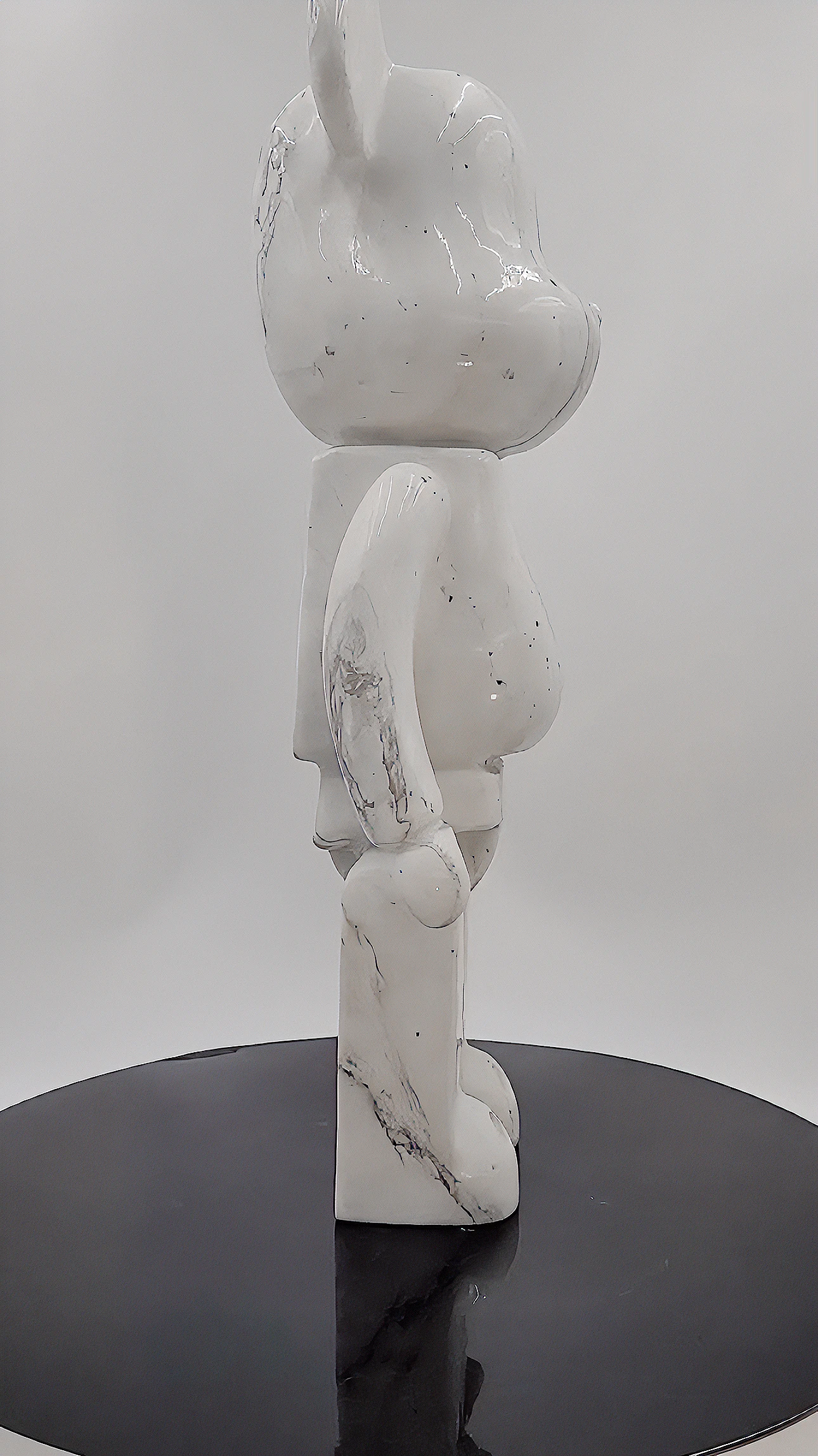 House Polished Calacutta Gold Caving Violent Bear Statue Ornanments Decoration in Natural Marble