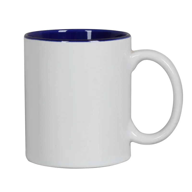 Wholesale Top Quality Ceramic Mug Color Handle Cup Custom Pattern White Blank Sublimation Coffee Mug