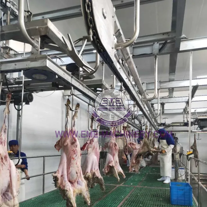 EME Turnkey Sheep Slaughter Machinery Carcass Processing Convey Rail For Sheep Abattoir