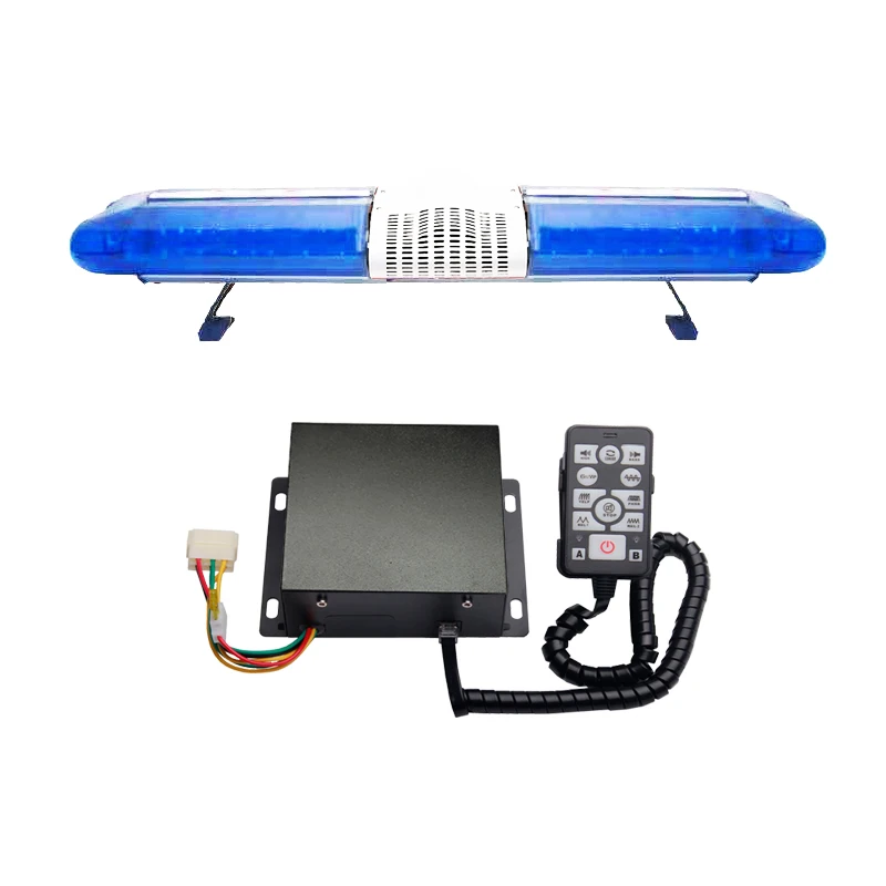 105Cm High Power Flashing Car Beacon Lamp Led lightbar Blinker Warning Light Bar With Siren SPK