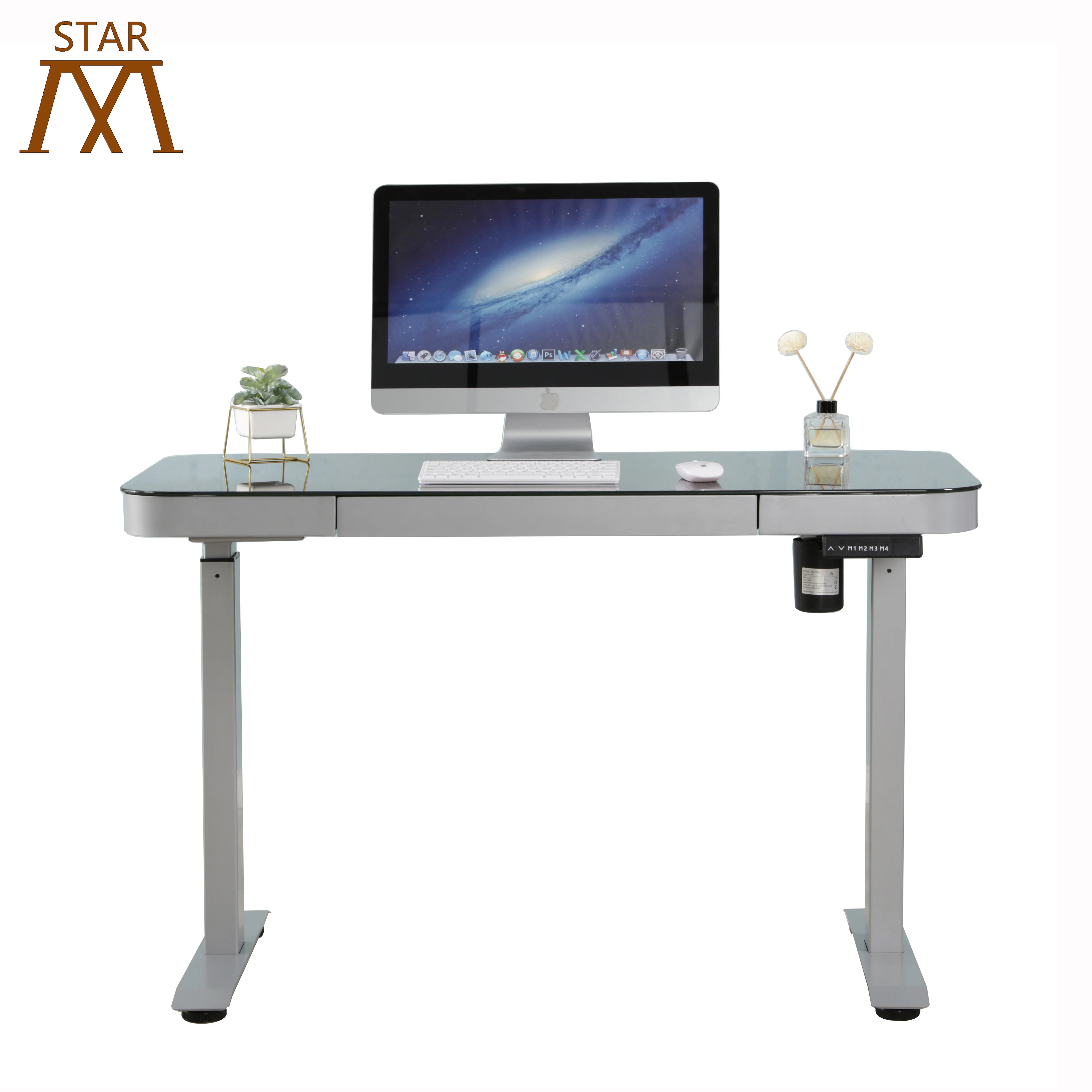 Mstar single motor electric sit to stand modern office desk manufacturer for office furniture height adjustable