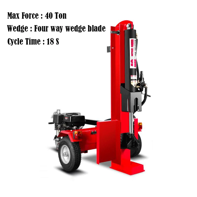 Super Durable 22T Log Saw Firewood Processor  Wood Log Splitter 7 HP Hydraulic Splitting Gasoline Log Splitting Machine