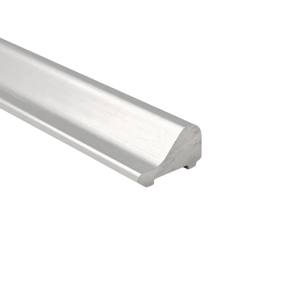 Classic style 9mm height 8mm/10mm frameless glass shower screen seal strip adjustable aluminum shower door tapered threshold