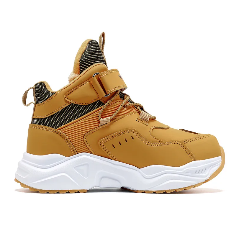 
High Quality Stylish High Ankle Non Slip Children Casual Shoes Outdoor Sport Warm Kids Sneakers 