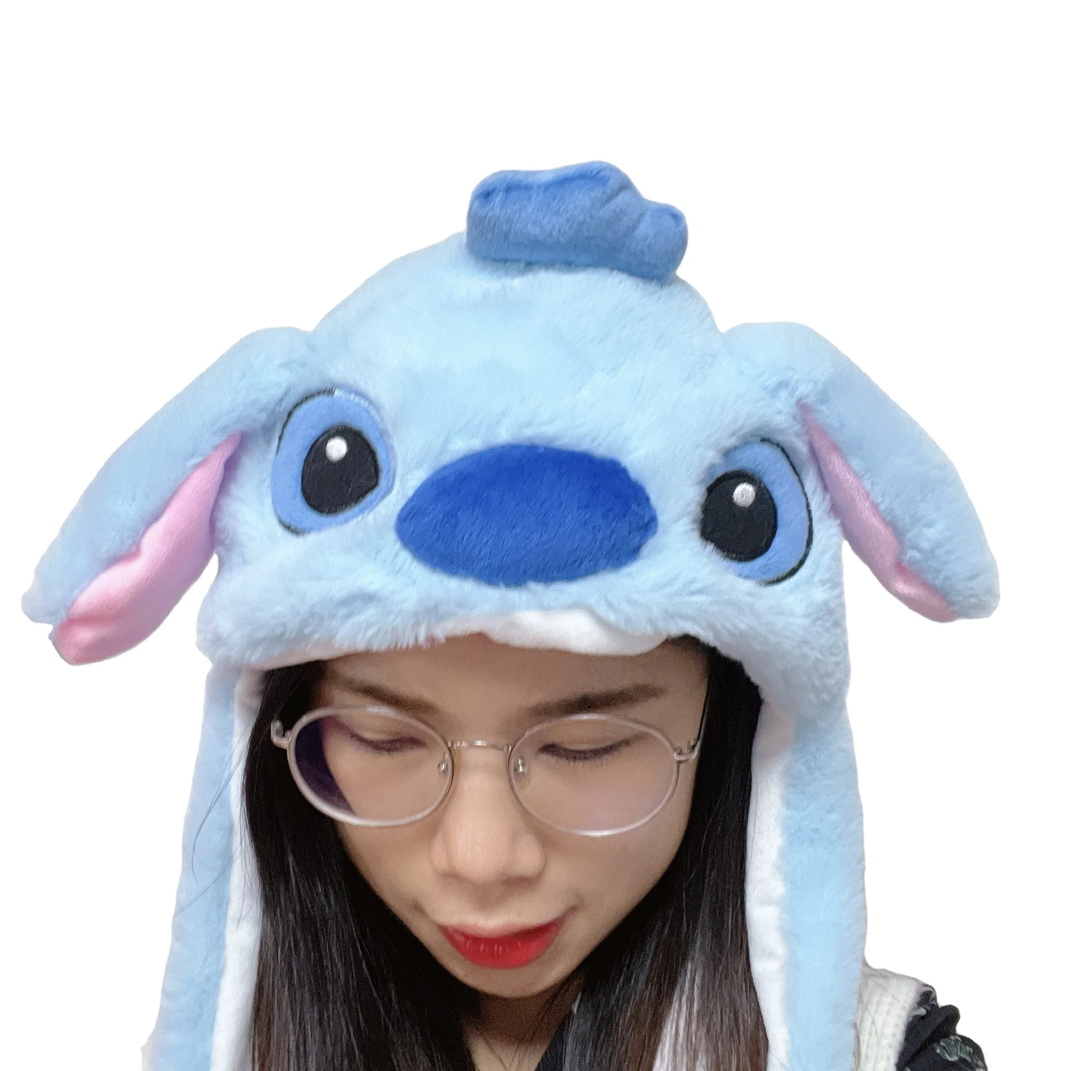 LED Light Up Funny Cute Moving Ear Hat Faux Wool Hat Party Decoration For Christmas