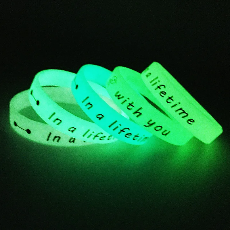 Silicone Bracelet Manufacturer Luminous Bright Personalized Decorative Jewelry Sports Luminous Wristband Gift