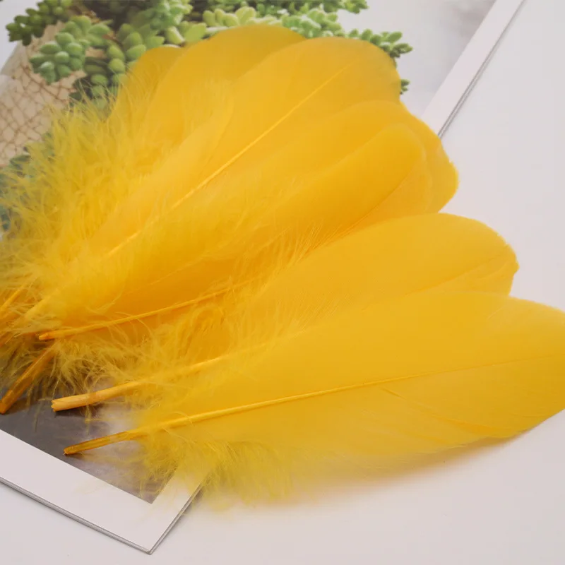 10-18cm Wholesale Natural dyed/Multi-Color Bulk Goose Feather For Shuttlecock