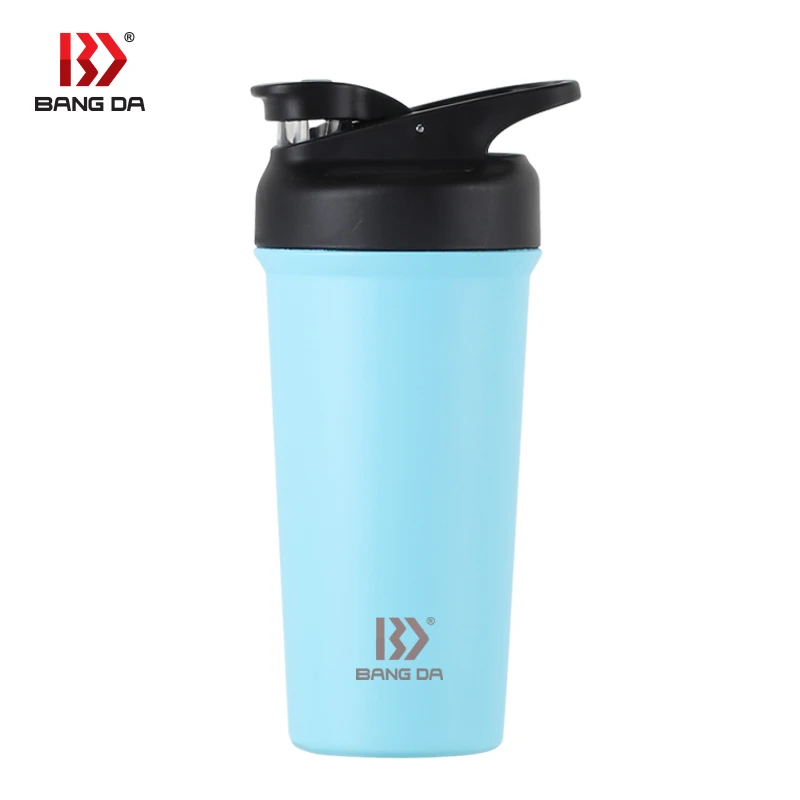 Bangda Wholesale OEM 24 ounce 720ml pre workout blenders ss shaker bottle for protein shake