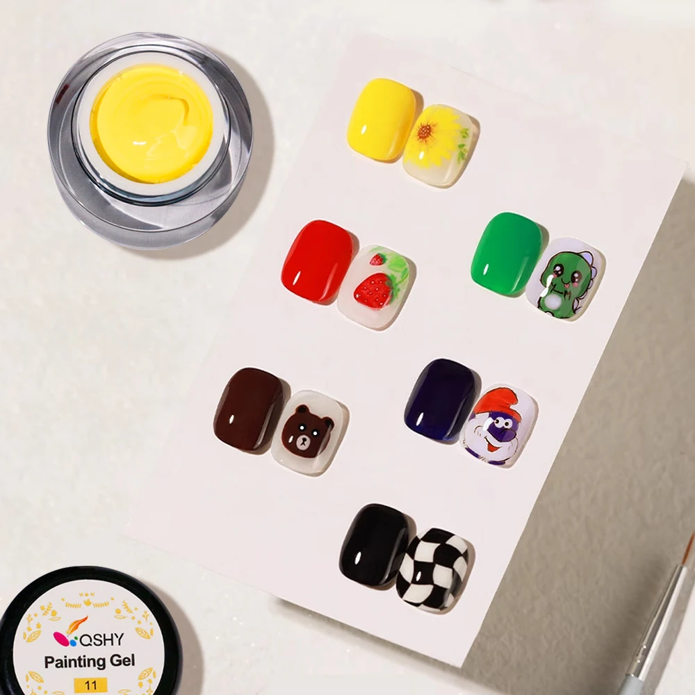Painting Gel Professional Nail Paint Gel 10ml High Quality Private Label UV Nail Art Drawing Painting Gel