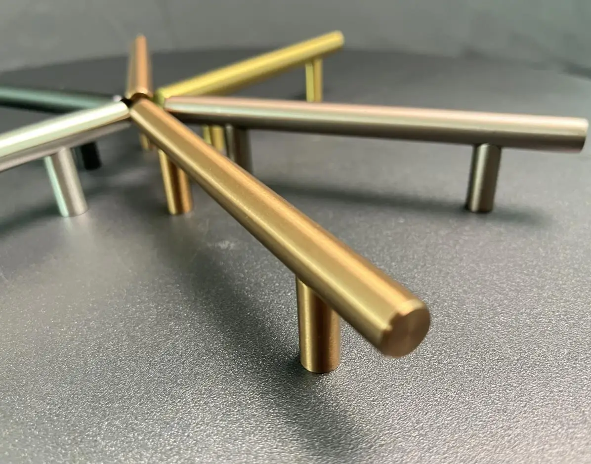 French Door Privacy Handle Brass Kitchen Aluminum Furniture Handle Cabinet Door Drawer Handles
