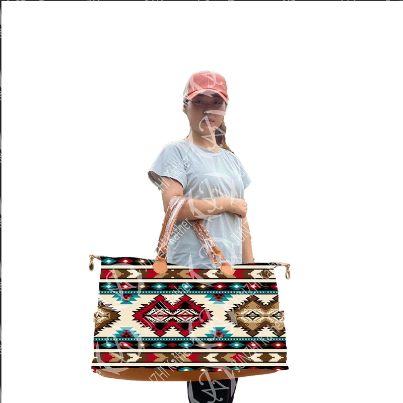  JUNZHI Katherine Брезентовая женская сумка леопардовой